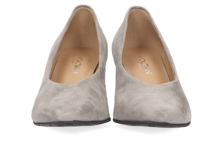 Cabiria verdi suede pumps met blokhak Voltan