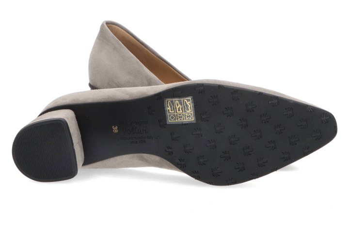 Cabiria verdi suede pumps met blokhak Voltan