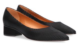 Voltan Nero geklede schoenen met blokhak