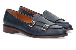 Voltan Blue navy geklede lage schoenen