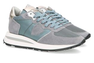 Philippe Model Jeansblauwe lage sneakers