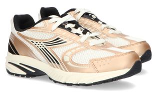 Diadora Witte lage sneakers met rosé gouden details