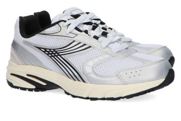 Sportieve sneakers met wit en zilver Diadora