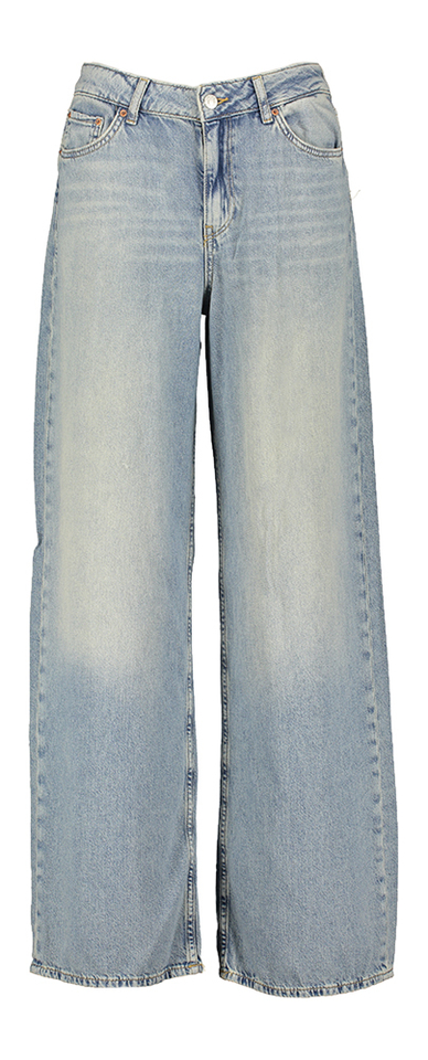 Liwhtblauwe wide leg jeans met hoge taille JJXX