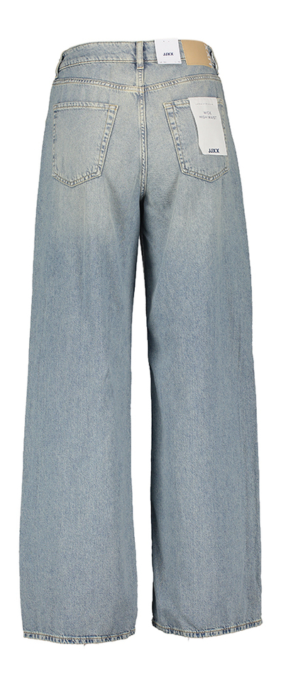 Liwhtblauwe wide leg jeans met hoge taille JJXX