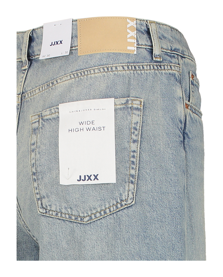 Liwhtblauwe wide leg jeans met hoge taille JJXX