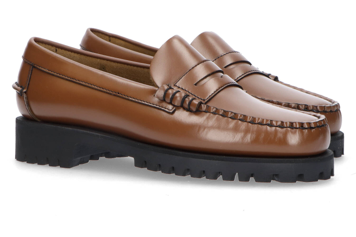 Camel kleurige instappers Sebago