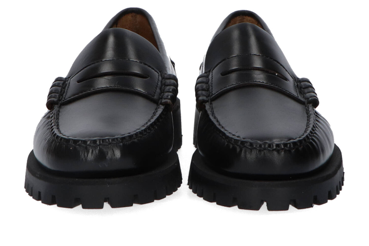 Zwarte old school mocassins Dan Lug Woman Sebago
