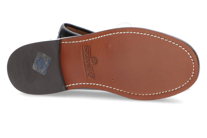 Zwart witte mocassins Sebago