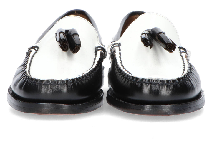 Zwart witte mocassins Sebago