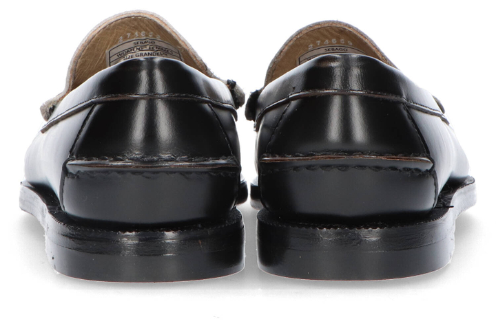 Zwart witte mocassins Sebago