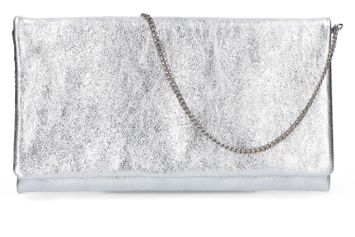 Zilveren clutch met structuur Abro