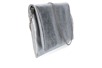 Zilveren clutch met structuur Abro