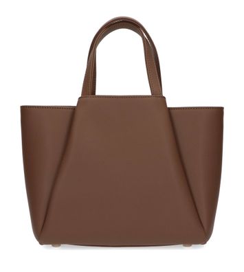 Warm taupe mini handtas Pyramid Kaai 