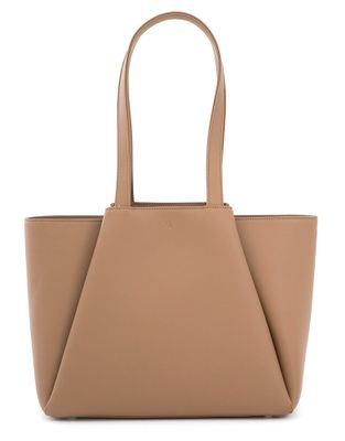 Warm taupe handtas midi Pyramid Kaai