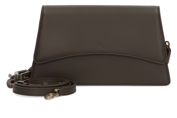 Donkergroene handtas met ketting mini Arch Kaai 