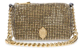 Handtas met goudkleurige strass Party Pochet Kurt Geiger