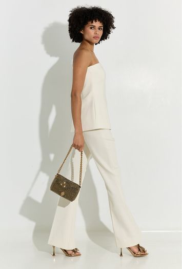 Handtas met goudkleurige strass Party Pochet Kurt Geiger