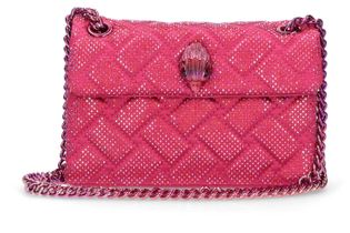 Kurt Geiger Handtas met roze strass Kensington Fabrik Mini