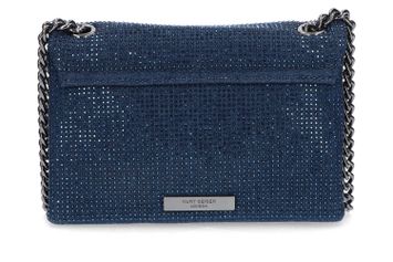 Blue dark denim handtas met strass Kurt Geiger