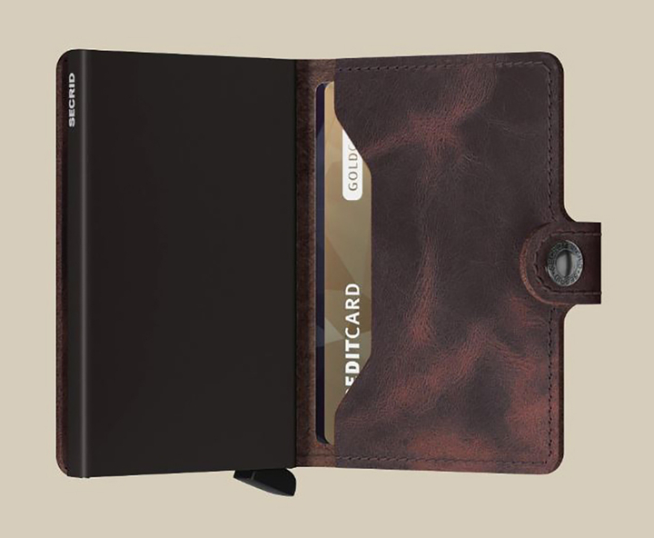 Vintage Chocolat Miniwallet Secrid