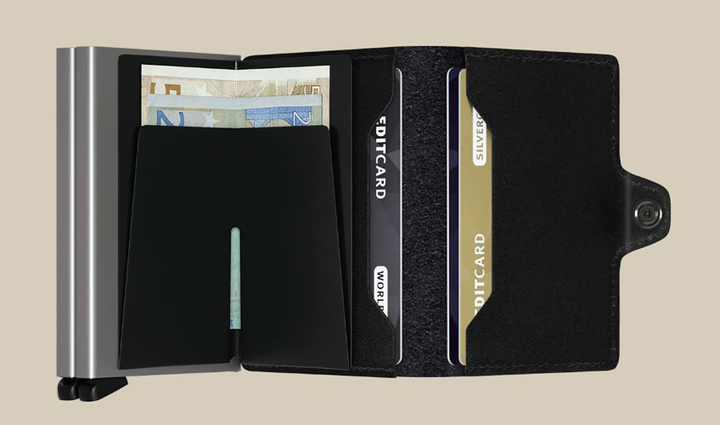 Zwarte mini twin wallet Secrid