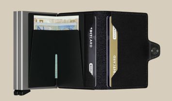 Zwarte mini twin wallet Secrid
