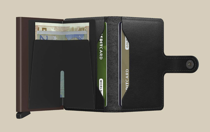 Black/Brown miniwallet original Secrid