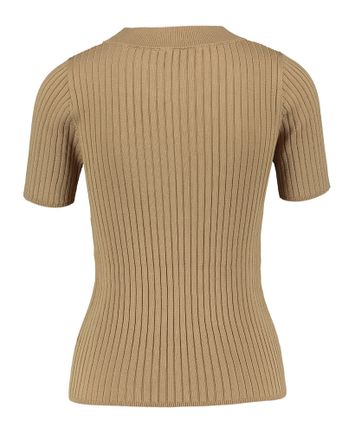 Bruine T-shirt met ronde hals Doofi Herskind