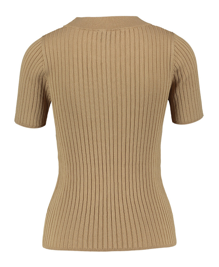 Bruine T-shirt met ronde hals Doofi Herskind