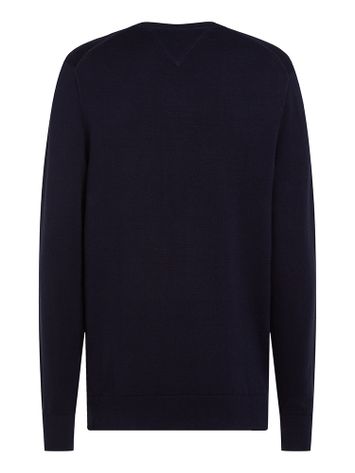 Donkerblauwe katoenen trui Tommy Hilfiger 