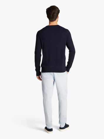 Donkerblauwe katoenen trui Tommy Hilfiger 