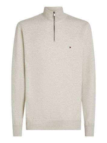 Beige trui met korte rits Tommy Hilfiger 