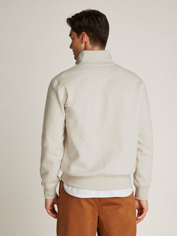 Beige trui met korte rits Tommy Hilfiger 