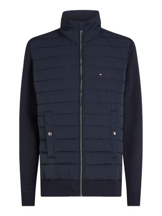 Tommy Hilfiger Donkerblauwe puffed jacket met rits
