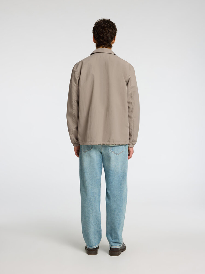 Taupekleurige jas met drukknopen Selected