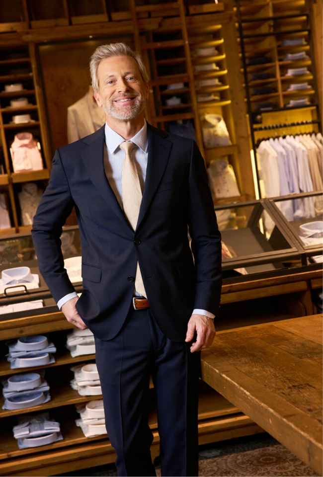 Donkerblauwe kostuum blazer  Dressler