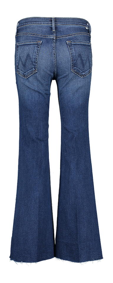 Jeansblauwe bootcut Lil Doozy Fray Mother 