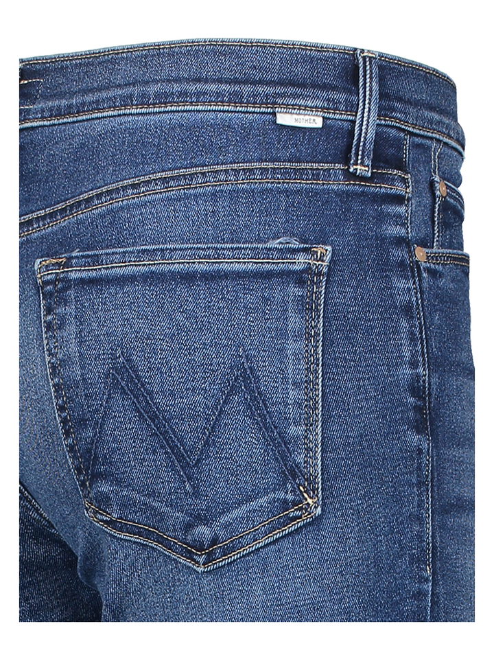Jeansblauwe bootcut Lil Doozy Fray Mother 