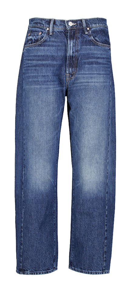 Donkerblauwe cropped jeans Half Pipe Ankle Mother