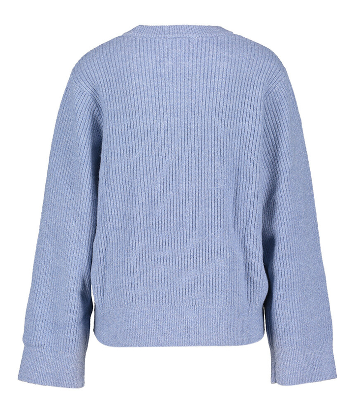 Lichtblauwe pull met glinsters Saint Tropez