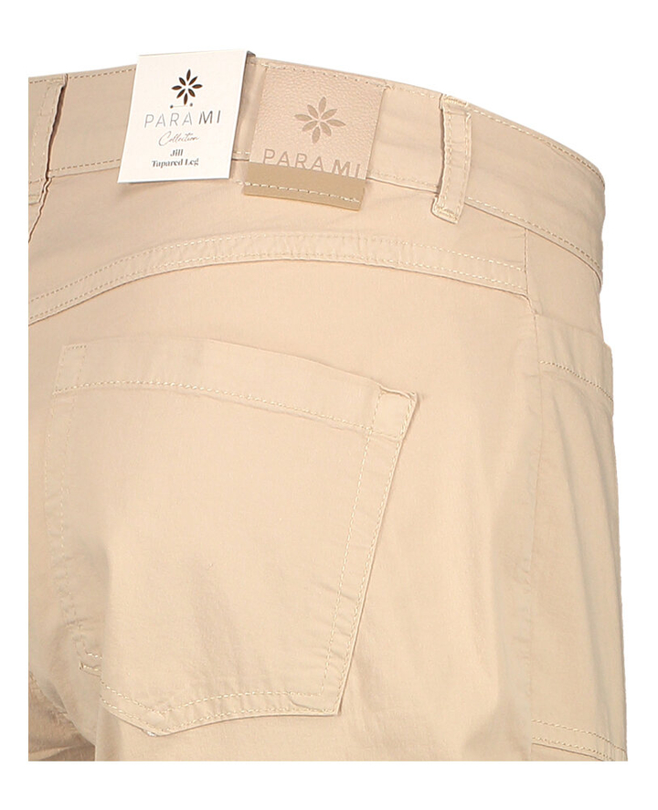 Beige cargo broek met hoge taille Jill Para Mi