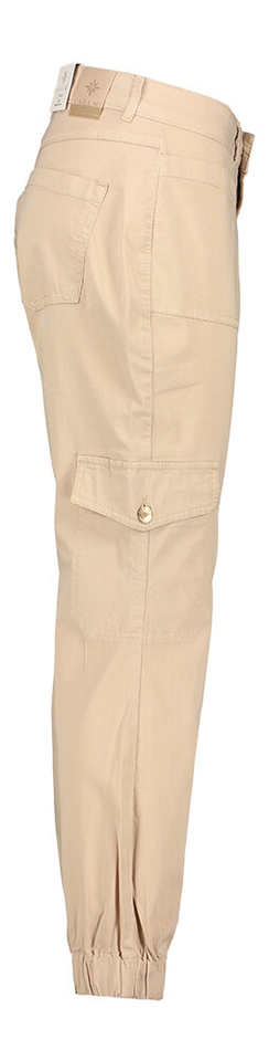 Beige cargo broek met hoge taille Jill Para Mi