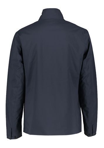 Donkerblauwe jas met drukknopen en rits Selected