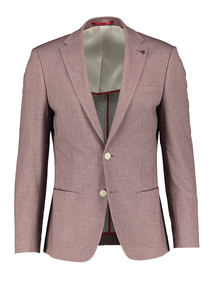 Bordeaux kleurige blazer met schakkering Roy Robson