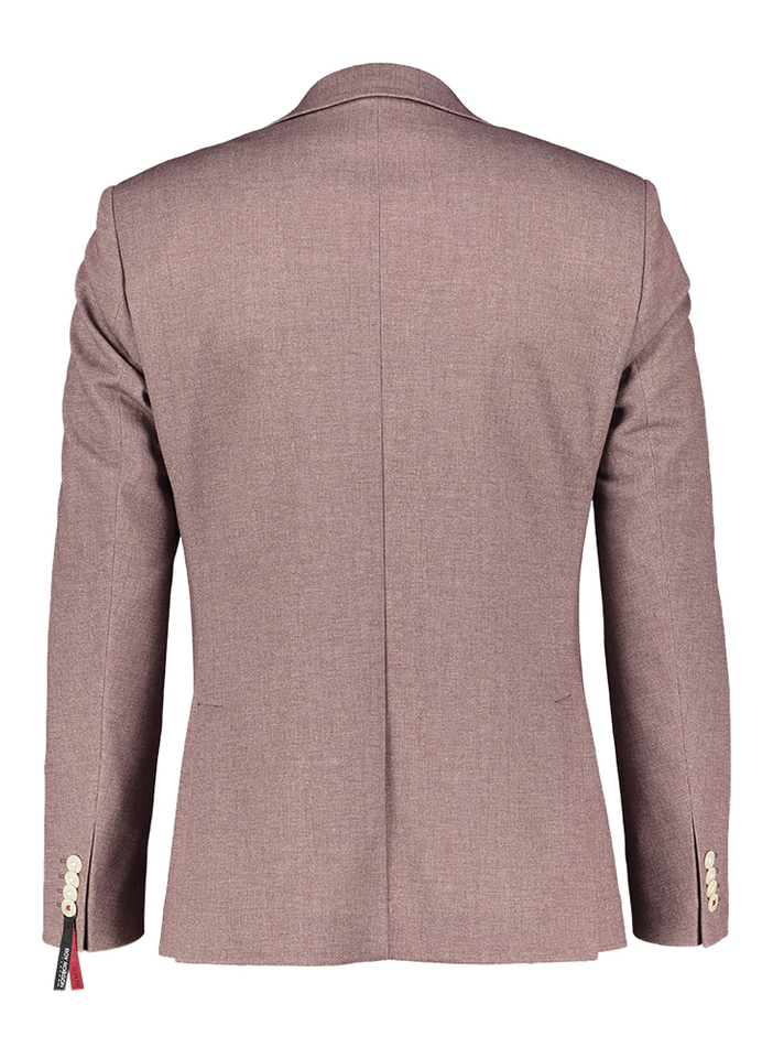 Bordeaux kleurige blazer met schakkering Roy Robson