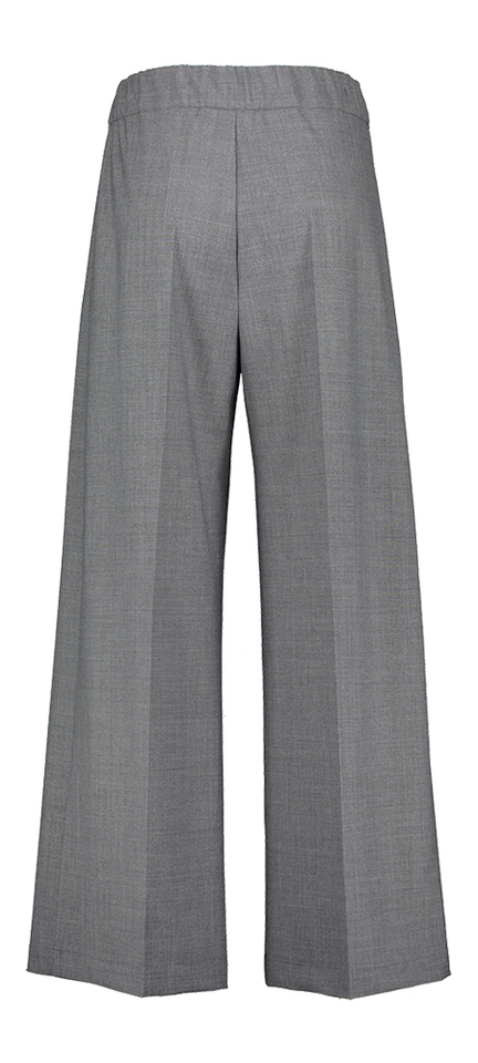 Grijz wijde broek met plooi Semicouture