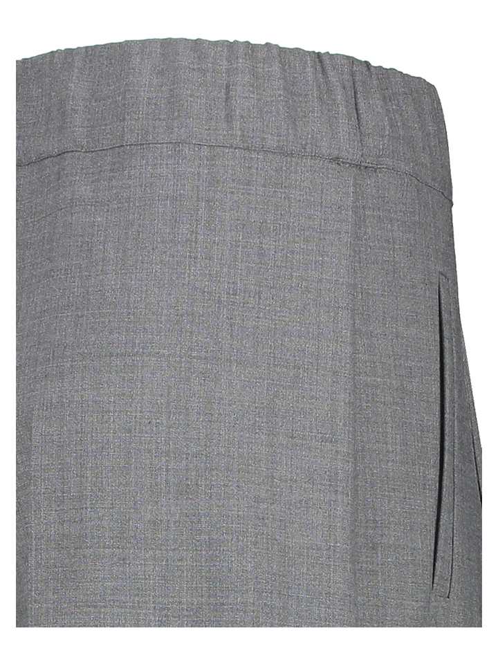 Grijz wijde broek met plooi Semicouture