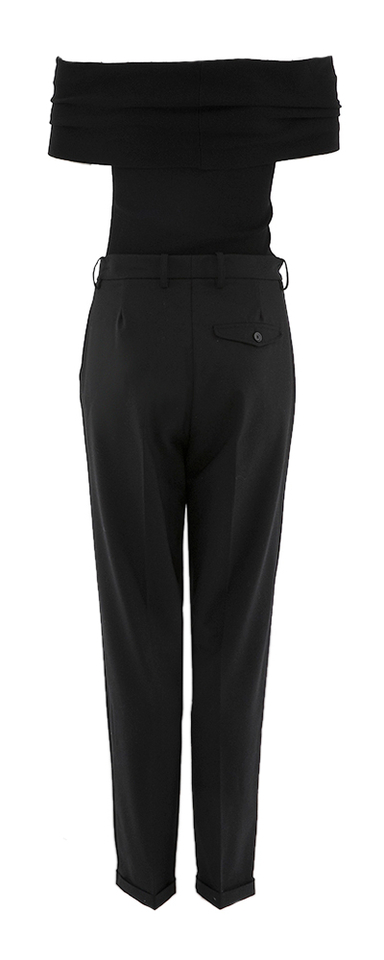 Zwarte geklede jumpsuit Semicouture