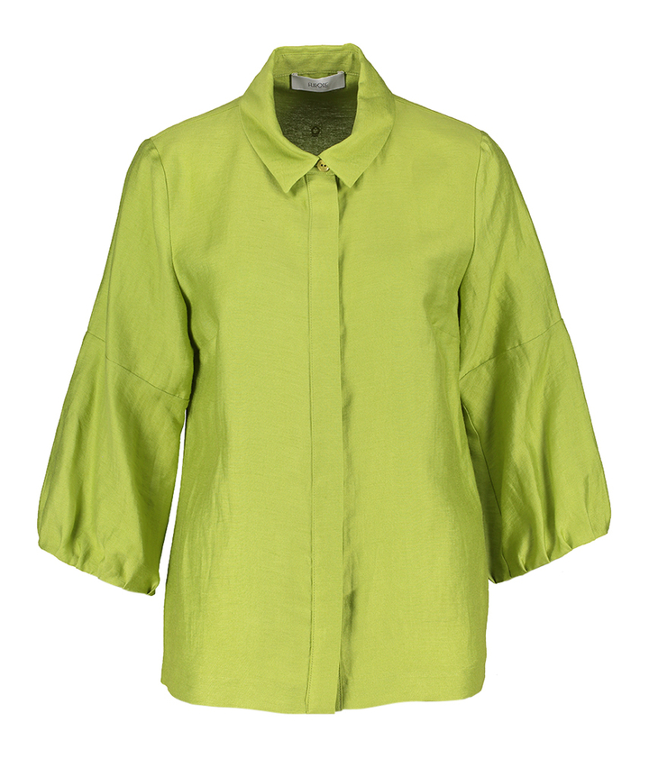 wasabi groene linnen bloes Biverso Furore